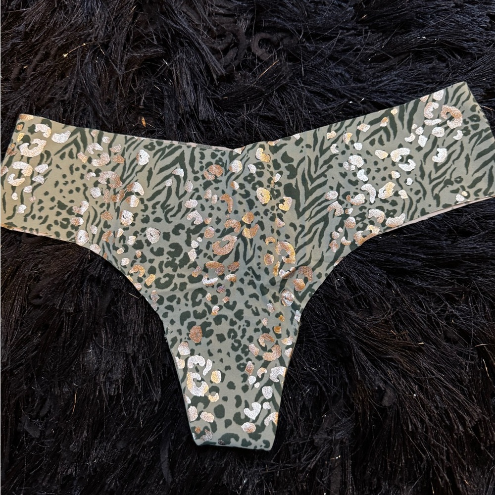 Two Victoria’s Secret no show thongs. Set of two. Size M